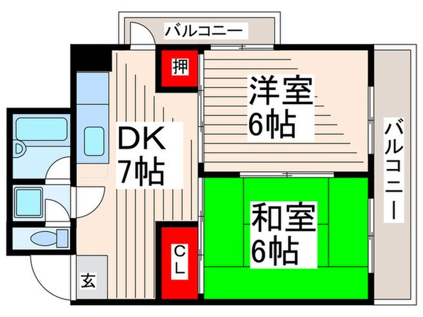 エムエスハイムの物件間取画像